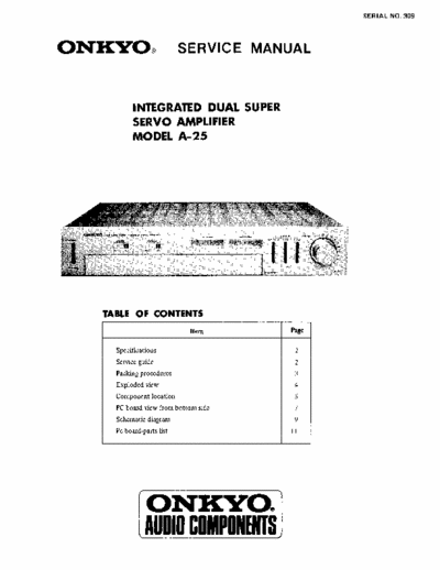 ONKYO A-25 integrated amplifier